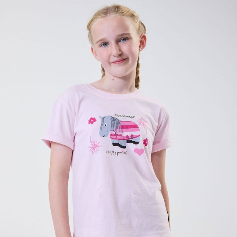 Horseware Ireland Children's Crafty Pony T-Shirt #colour_pink