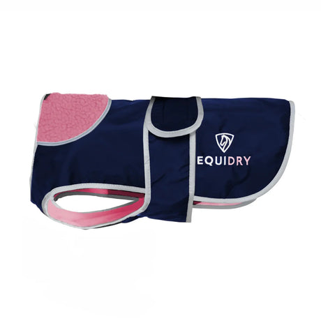 EQUIDRY Dog Coat #colour_navy-penelope-pink