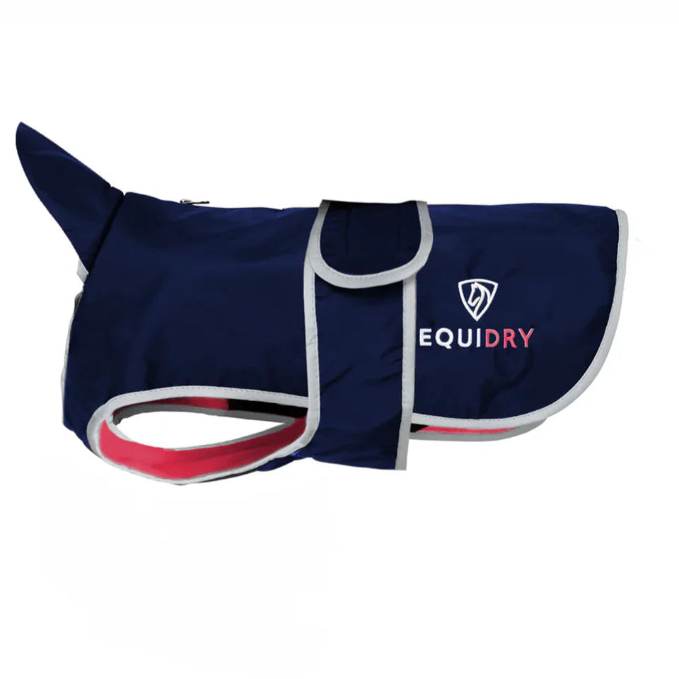 EQUIDRY Dog Coat #colour_navy-raspberry