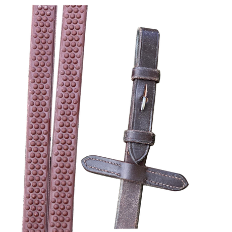 Mackey Legend Super Grip Reins #colour_brown