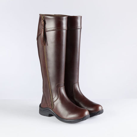Toggi Rutland Regular Leg Country Boots #colour_mahogany