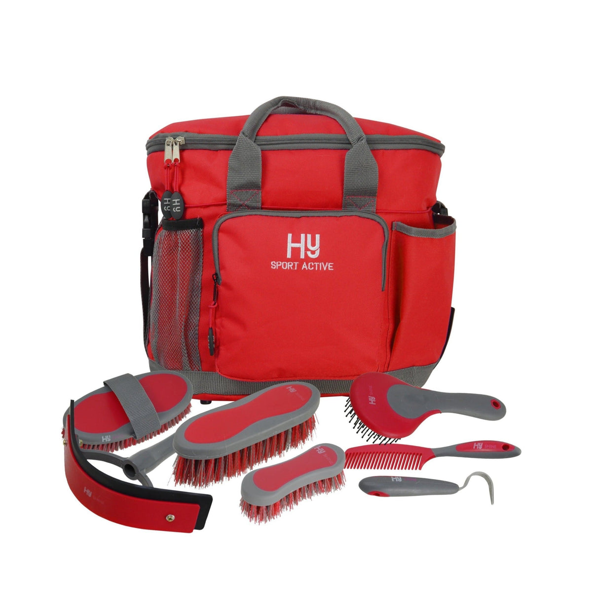 Hy Sport Active Complete Grooming Bag #colour_rosette-red