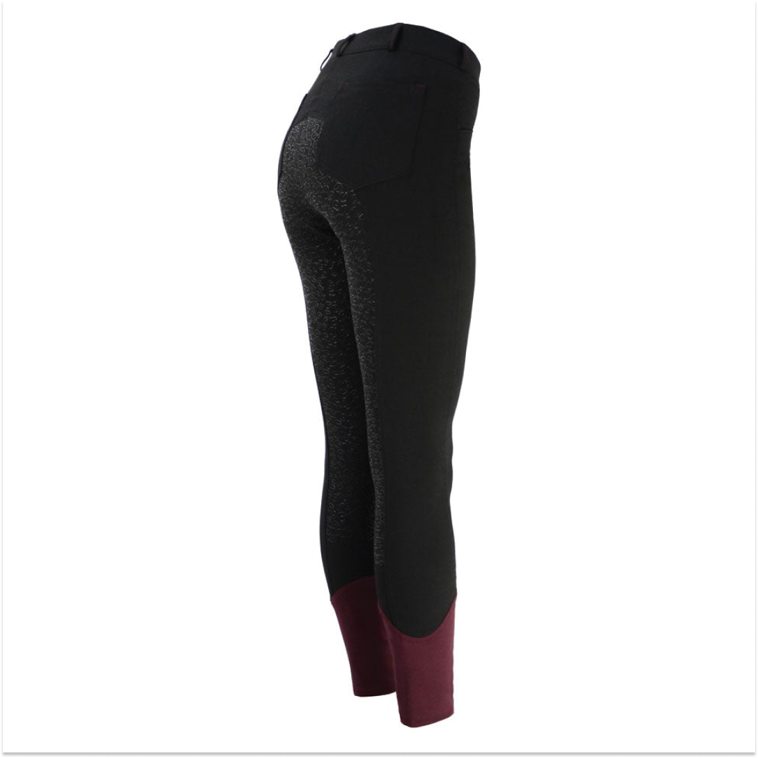Coldstream Learmouth Ladies Breeches #colour_black-windsor-wine