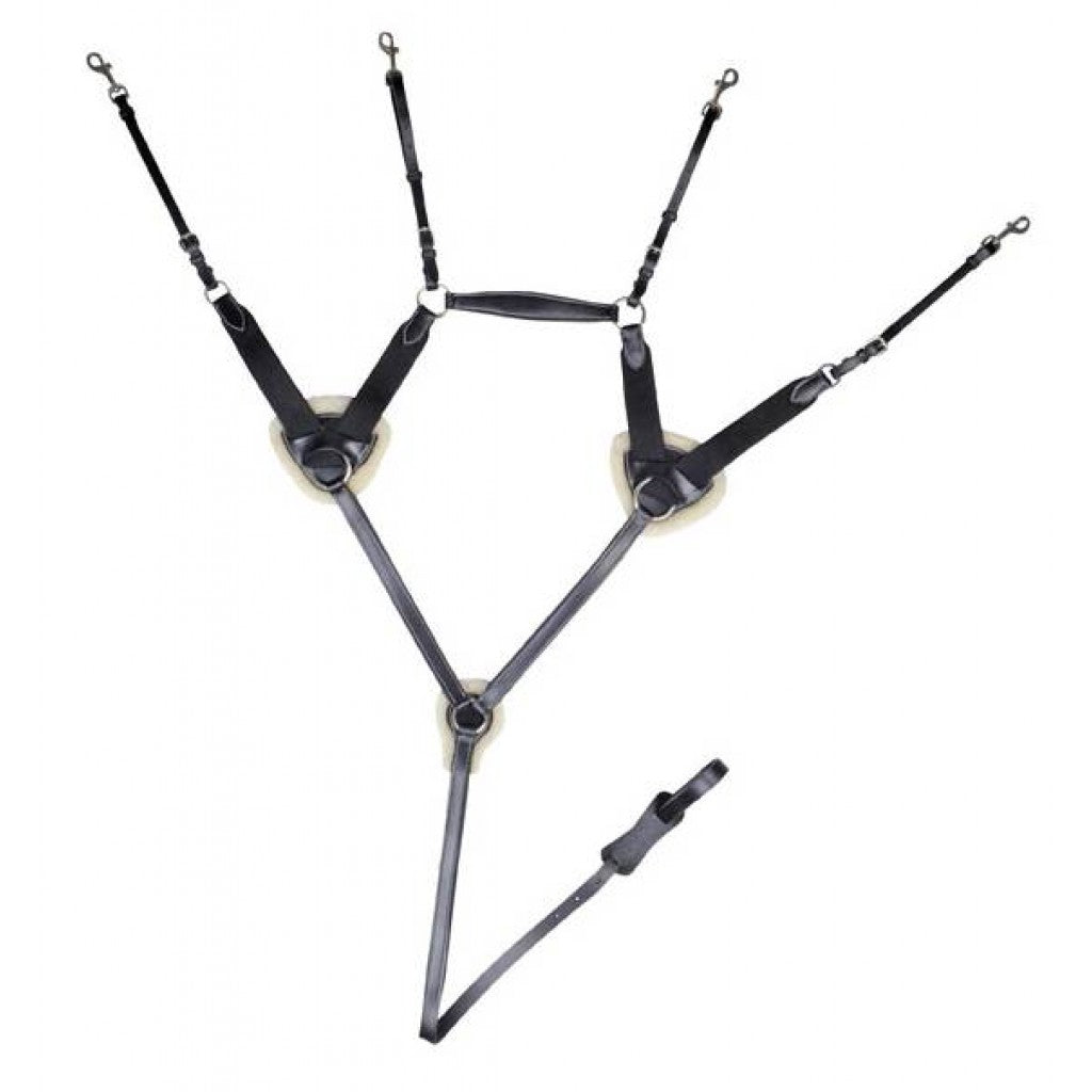 HKM Cuirasse/Martingale Avec Laine D'agneau 4154