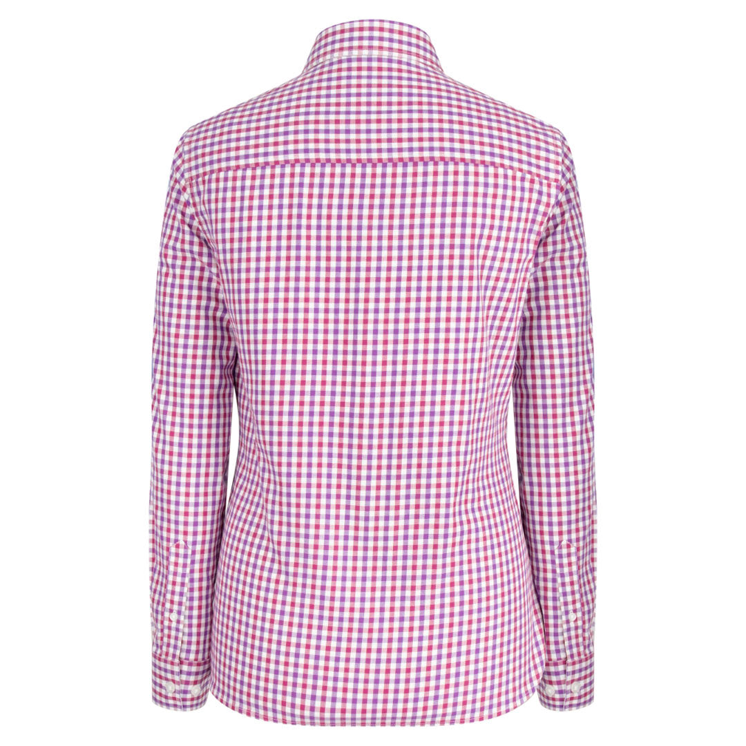 Hoggs of Fife Becky II Ladies Cotton Shirt #colour_violet-cerise