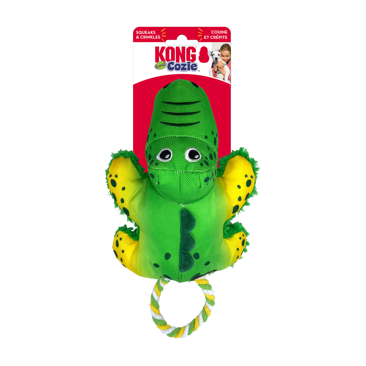 Kong Cozie Tuggz Alligator
