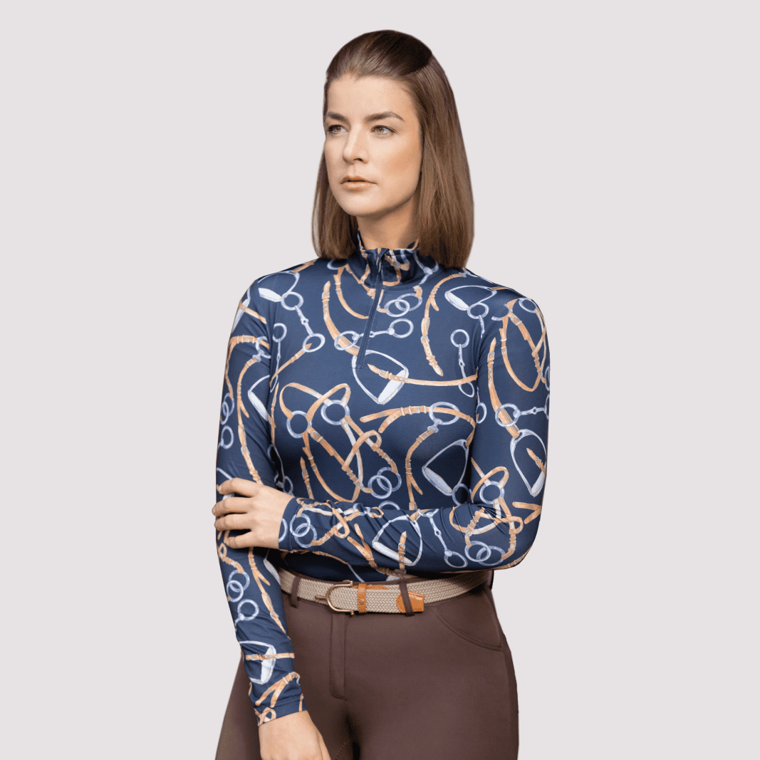 HKM Allure Functional Shirt #colour_deep-blue