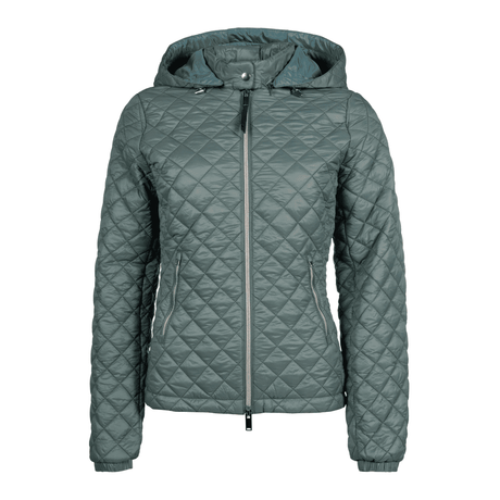 HKM Stella Quilted Jacket #colour_deep-green