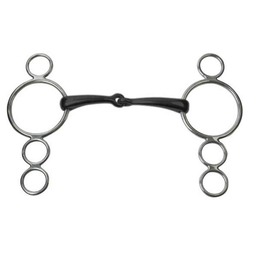 Jp Korsteel Sweet Iron Jointed 3-Ring-Dutch-Gag-Gebiss