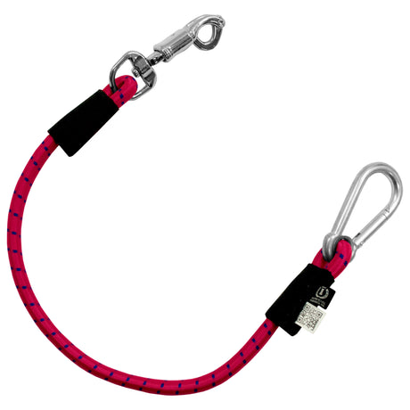 Imperial Riding 60cm Elastic Trailer Tie #colour_hot-pink-navy-hot-pink