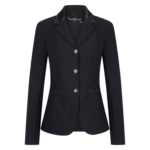 Imperial Riding Vive Capone Children's Competition Jacket #colour_black-gun-metal