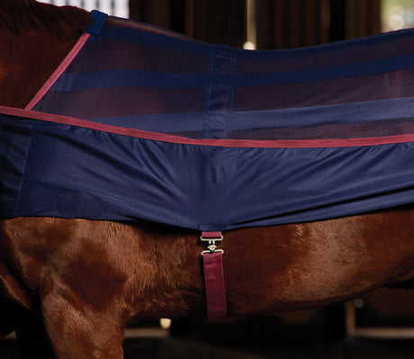 Weatherbeeta Scrim Cooler Standard Neck #colour_navy-burgundy