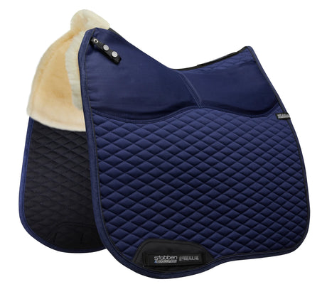 Stuebben Streamline Adjuster Lambswool Dressage Pad #colour_blue