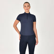 Dublin Ladies Fitted 1/4 Zip Top #colour_navy