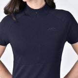 Weatherbeeta Ladies Bamboo Short Sleeve Performance Base Layer #colour_navy