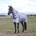 Weatherbeeta Comfitec Hexi Shield Combo Neck #colour_silver-navy-white