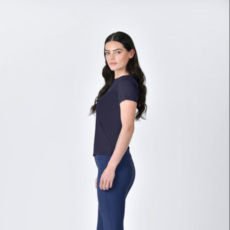 Weatherbeeta Ladies Relaxed Copper UV Short Sleeve Tee #colour_navy
