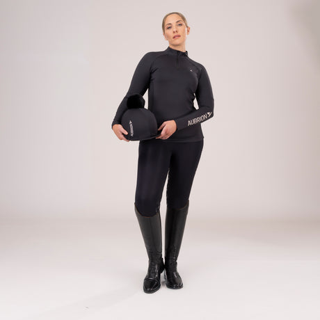 Shires Aubrion Ladies React Non-Stop Riding Tights #colour_shadow