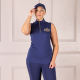 Shires Aubrion Ladies Team Sleeveless Base Layer #colour_midnight