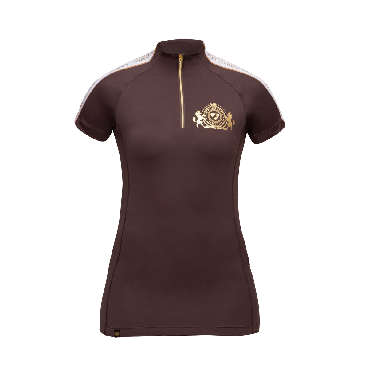 Shires Aubrion Ladies Team Short Sleeve Base Layer #colour_umber