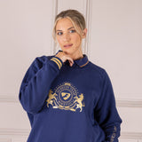 Shires Aubrion Ladies Team Sweatshirt #colour_midnight