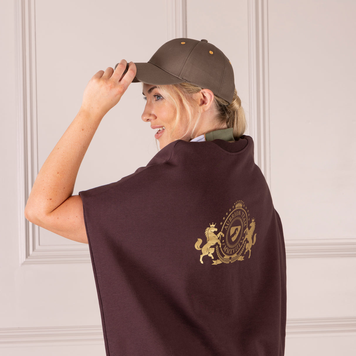 Shires Aubrion Ladies Team Sweatshirt #colour_umber