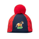 Shires Winnie & Me Hat Silk #colour_navy-red