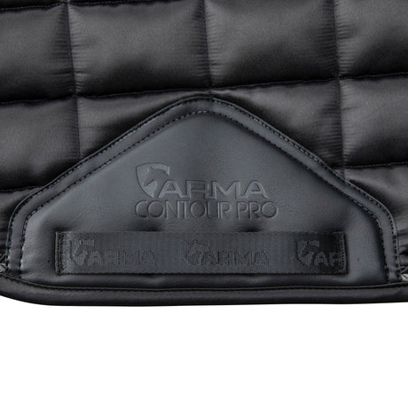 Shires ARMA Eltar Satin Dressage Saddlecloth #colour_black