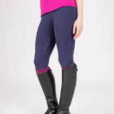 Shires Aubrion Ladies React Sculpt Riding Tights #colour_midnight