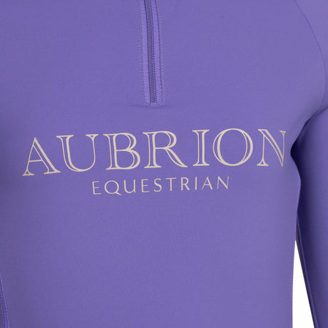 Shires Aubrion Equestrian Long Sleeve Base Layer -Young Rider #colour_heather