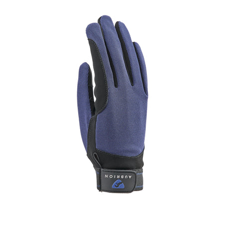 Shires Aubrion Stratos Children's Riding Gloves  #colour_navy