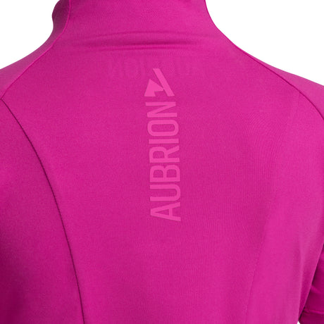 Shires Aubrion Young Rider React Short Sleeve Base Layer #colour_fuchsia
