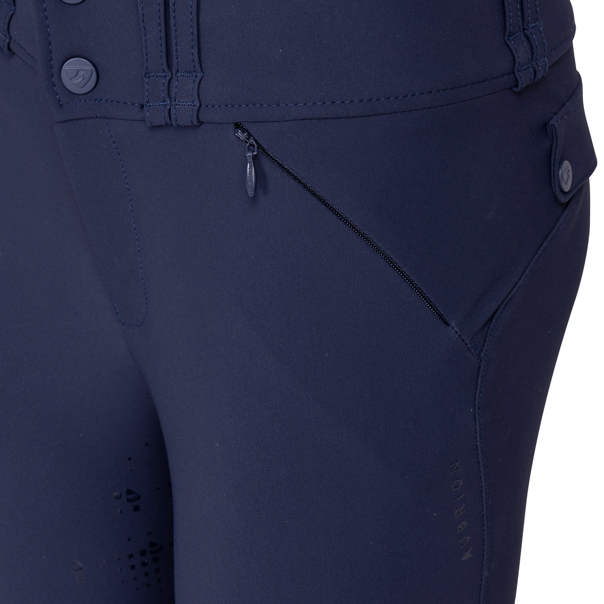 Shires Aubrion Optima MX Breeches - Young Rider #colour_navy