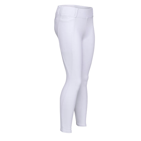 Shires Aubrion Optima MX Riding Tights - Young Rider #colour_white
