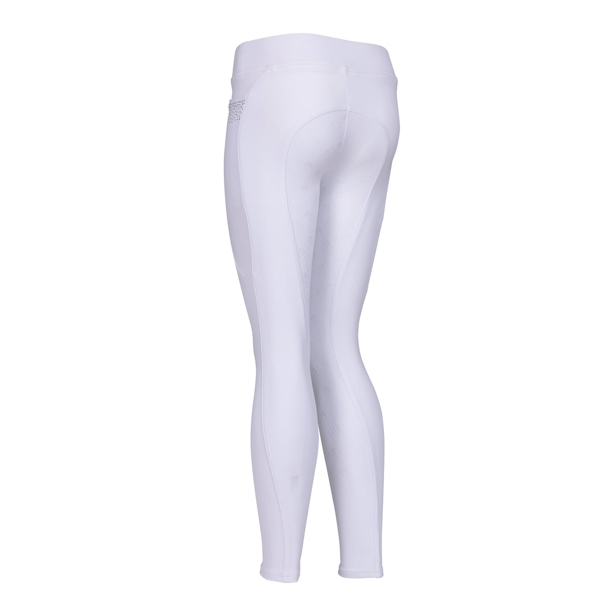Shires Aubrion Optima GX Riding Tights - Young Rider #colour_white