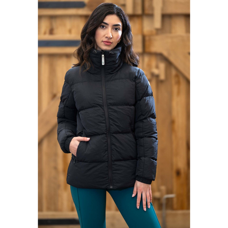 HKM Women's Quilted Jacket -Livigno- #colour_black