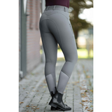 HKM Women's Silicone Full Seat Riding Breeches -Ari Mid Rise- #colour_grey