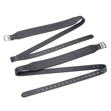 Shires Velociti RAPIDA Wide Stirrup Leathers #colour_black