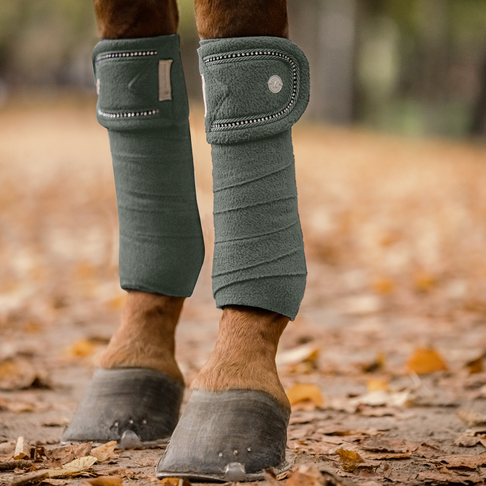 Waldhausen Nepal Fleece Bandages #colour_dark-olive