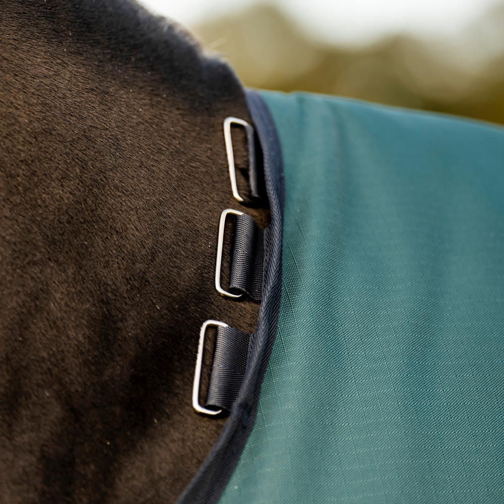 Horseware Ireland Amigo Ripstop 900D Pony 0g Turnout Rug #colour_dynasty-green-navy-silver