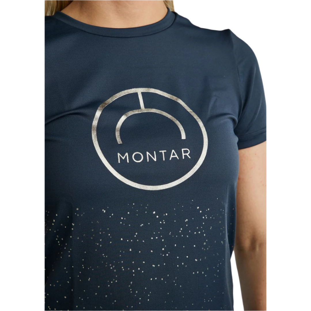 Montar MoSille with Gun Metal Logo T-Shirt #colour_dark-slate