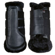 HKM Comfort Premium Fur Protection Boots #colour_black/black