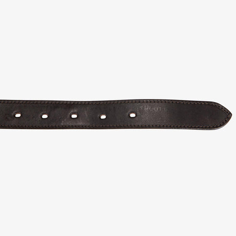 Equestro Leather Belt With Snaffle Bits #colour_brown-silver