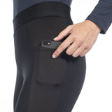 HKM Ladies Silicone Full Seat Riding Leggings -Isabella- #colour_black