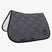 Jumping saddle pad with embroidered logo black line edition - ASPHALT