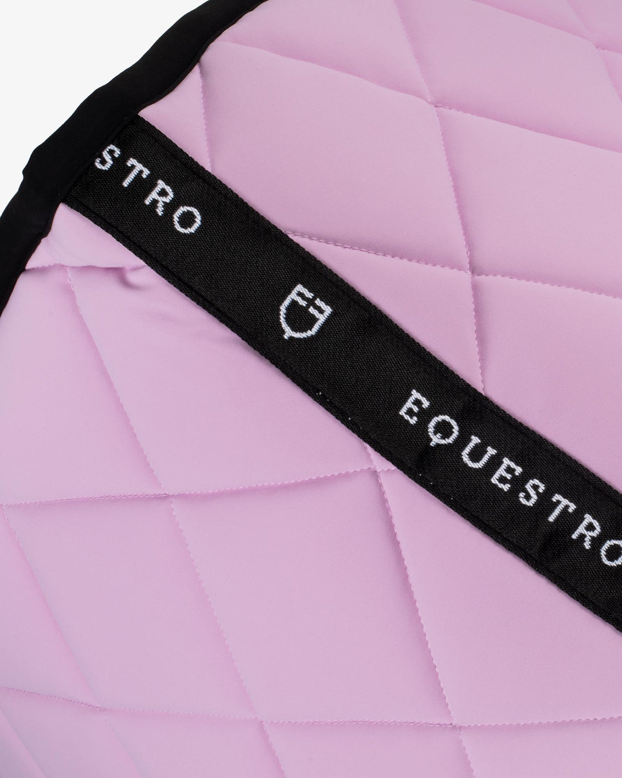Jumping saddle pad with embroidered logo black line edition - ORCHID BOUQUET