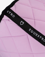 Jumping saddle pad with embroidered logo black line edition - ORCHID BOUQUET