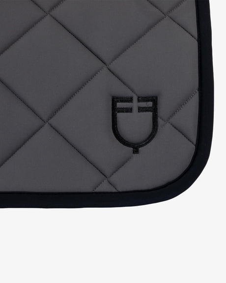 Jumping saddle pad with embroidered logo black line edition - VAPOR BLUE 75JM
