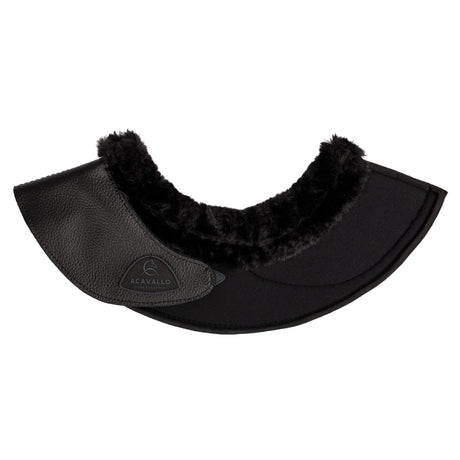 Acavallo Bell Boots Faux Sheepskin & Hook-And-Loop Closure #colour_black