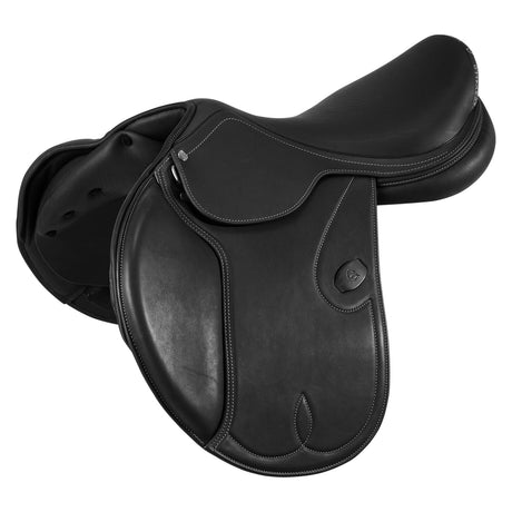Acavallo Botticelli Jumping Saddle Latex Panels #colour_black